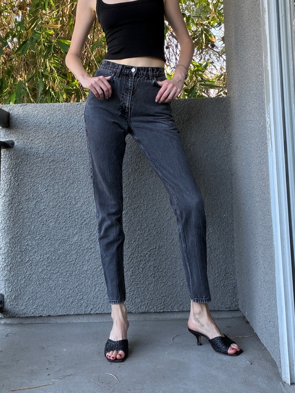 American Apparel 11” High-Rise Mom Jeans